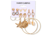 Women's Earrings Set Tassel Pearl Earrings For Women Bohemian Fashion Jewelry 2020 Geometric kolczyki Hoop Earings