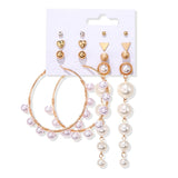 Women's Earrings Set Tassel Pearl Earrings For Women Bohemian Fashion Jewelry 2020 Geometric kolczyki Hoop Earings
