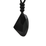 Fashion Man Women Artificial Crystal Fiamond Pendant Adjustable Rope Necklace Jewelry Colorful Mineral Healing Sample Reiki Gift