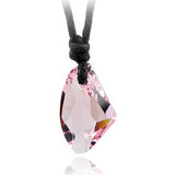 Fashion Man Women Artificial Crystal Fiamond Pendant Adjustable Rope Necklace Jewelry Colorful Mineral Healing Sample Reiki Gift