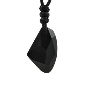 Fashion Man Women Artificial Crystal Fiamond Pendant Adjustable Rope Necklace Jewelry Colorful Mineral Healing Sample Reiki Gift