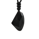 Fashion Man Women Artificial Crystal Fiamond Pendant Adjustable Rope Necklace Jewelry Colorful Mineral Healing Sample Reiki Gift