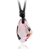 Fashion Man Women Artificial Crystal Fiamond Pendant Adjustable Rope Necklace Jewelry Colorful Mineral Healing Sample Reiki Gift